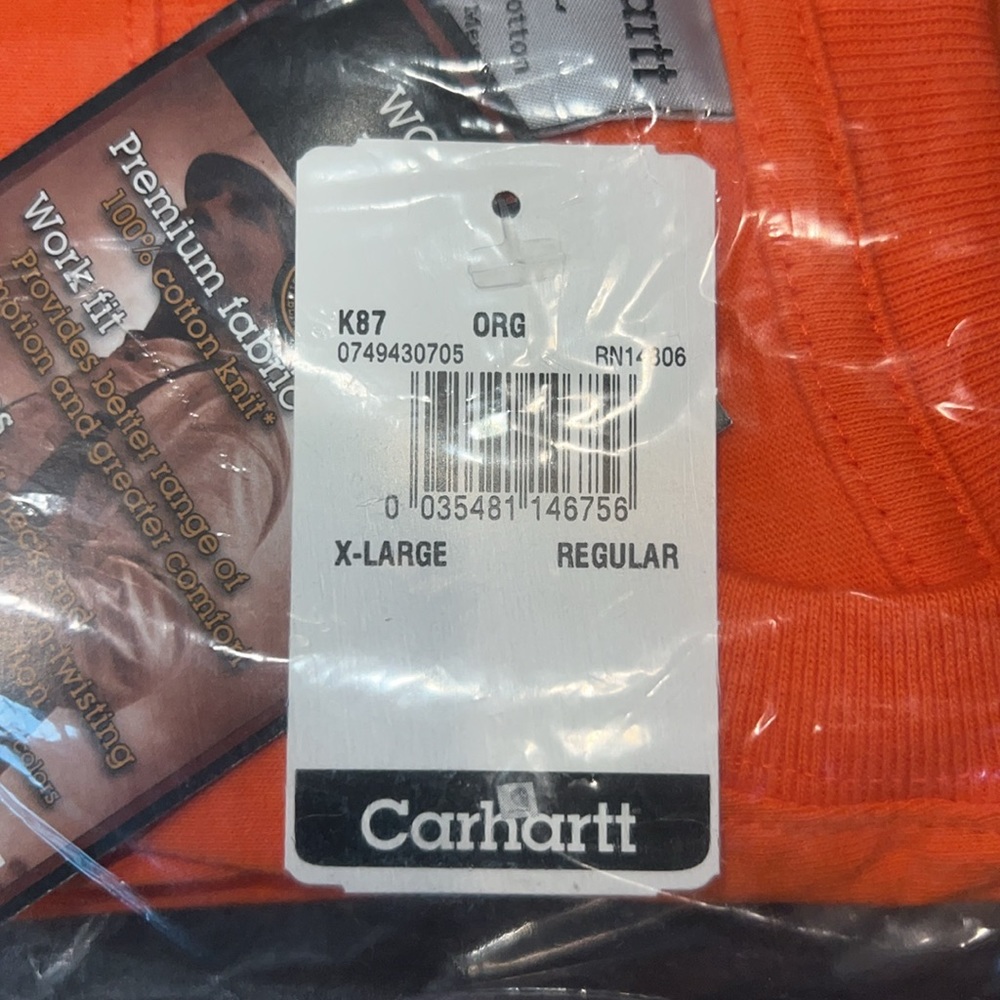 Carhartt Pocket T Shirt Size XL - Picture 3 of 3